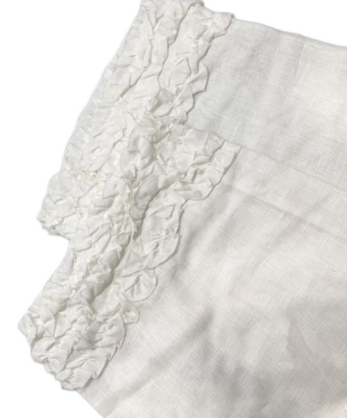 house of lotus（ハウスオブロータス）house of lotus (ハウスオブロータス) リネンフリルパンツ ホワイト サイズ:M 未使用品の古着・服飾アイテム