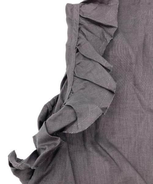 house of lotus（ハウスオブロータス）house of lotus (ハウスオブロータス) リネンフリルドローコードワンピース ブラック サイズ:S 未使用品の古着・服飾アイテム