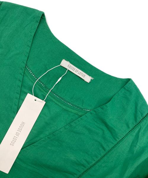 house of lotus（ハウスオブロータス）house of lotus (ハウスオブロータス) コットンワンピース グリーン サイズ:M 未使用品の古着・服飾アイテム