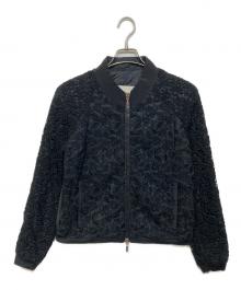 MONCLER（モンクレール）の古着「Black Flowers Embroidered Light Jacket」｜ブラック