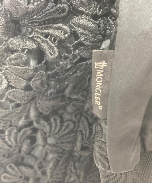 MONCLER（モンクレール）MONCLER (モンクレール) Black Flowers Embroidered Light Jacket ブラック サイズ:2の古着・服飾アイテム