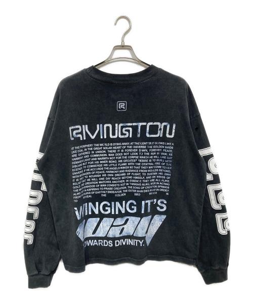 RRR123（リヴィントンロイレビス）RRR123 (リヴィントンロイレビス) DIVINITY PAPER GARDEN LS TEE グレー サイズ:Lの古着・服飾アイテム
