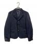 COMME des GARCONS COMME des GARCONS（コムデギャルソン コムデギャルソン）の古着「ポリ縮絨ガーメントダイバックプリーツAライン3Bテーラードジャケット」｜ネイビー