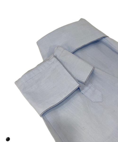 GALERIE VIE（ギャルリーヴィー）GALERIE VIE (ギャルリーヴィー) コットンサッカー フリルカラーシャツ ブルー サイズ:Freeの古着・服飾アイテム