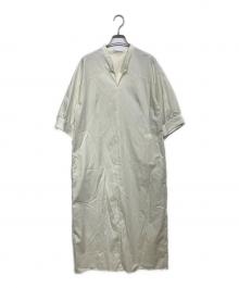 house of lotus（ハウスオブロータス）の古着「コットンブロードパフスリーブドレス」｜ホワイト