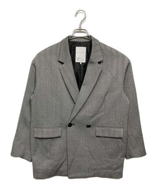 ELENDEEK（エレンディーク）ELENDEEK (エレンディーク) ヘリンボーンオーバージャケット グレー サイズ:Freeの古着・服飾アイテム