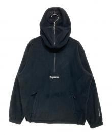SUPREME（シュプリーム）の古着「Polartec Facemask Half Zip Hooded Sweatshirt（ポーラテック フェイスマスク ハーフ ジップ フーデッド スウェット）」｜ブラック