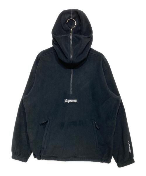 SUPREME（シュプリーム）SUPREME (シュプリーム) Polartec Facemask Half Zip Hooded Sweatshirt（ポーラテック フェイスマスク ハーフ ジップ フーデッド スウェット） ブラック サイズ:Ｍの古着・服飾アイテム