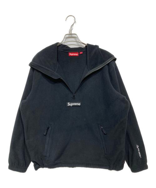 SUPREME（シュプリーム）SUPREME (シュプリーム) Polartec Facemask Half Zip Hooded Sweatshirt（ポーラテック フェイスマスク ハーフ ジップ フーデッド スウェット） ブラック サイズ:Ｍの古着・服飾アイテム