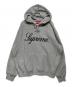 SUPREME（シュプリーム）の古着「Raised script Hooded Sweatshirt（レイズ スクリプト フーデッド スウェット）」｜グレー