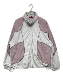 SUPREME（シュプリーム）の古着「Logo Piping Hooded Track Jacket」｜グレー