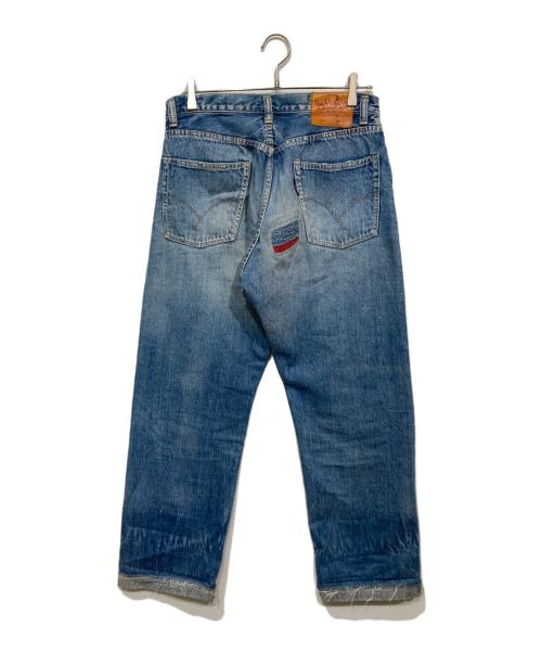BLUE BLUE（ブルーブルー）BLUE BLUE (ブルーブルー) リペア加工デニムパンツ インディゴ サイズ:32の古着・服飾アイテム