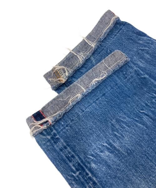 BLUE BLUE（ブルーブルー）BLUE BLUE (ブルーブルー) リペア加工デニムパンツ インディゴ サイズ:32の古着・服飾アイテム
