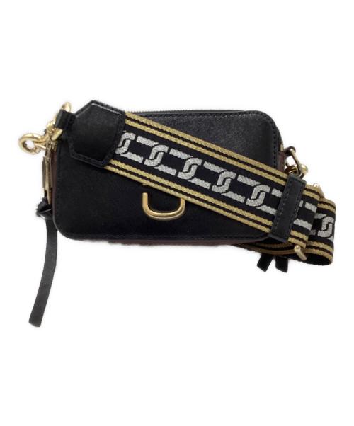 MARC JACOBS（マークジェイコブス）MARC JACOBS (マークジェイコブス) スナップショット ショルダーバッグ ブラック×レッドの古着・服飾アイテム