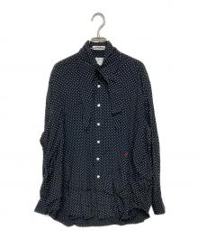MADISON BLUE×martinique（マディソンブルー×マルティニーク）の古着「ドットシャツ」｜ブラック