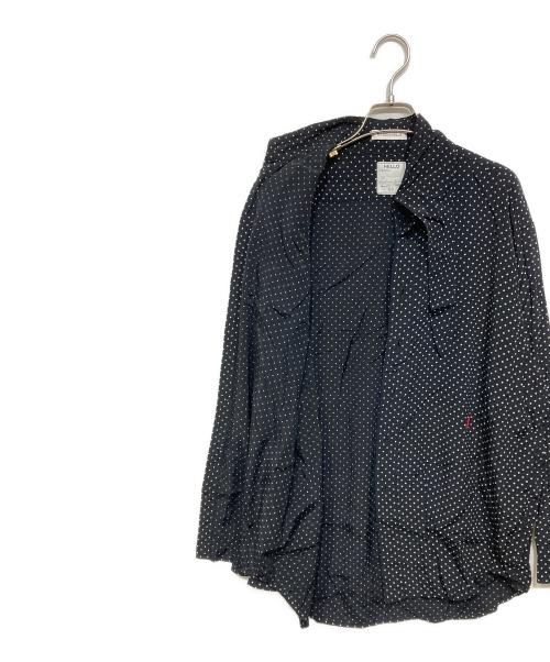 MADISON BLUE（マディソンブルー）MADISON BLUE (マディソンブルー) martinique (マルティニーク) ドットシャツ ブラック サイズ:00の古着・服飾アイテム