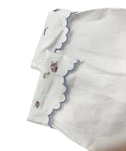 45R（フォーティファイブ・アール）45R (フォーティファイブ・アール) タペットダンプの刺繍ドレス ホワイト サイズ:記載なしの古着・服飾アイテム