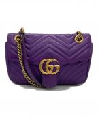 GUCCIグッチ）の古着「チェーンショルダーバッグ」｜パープル