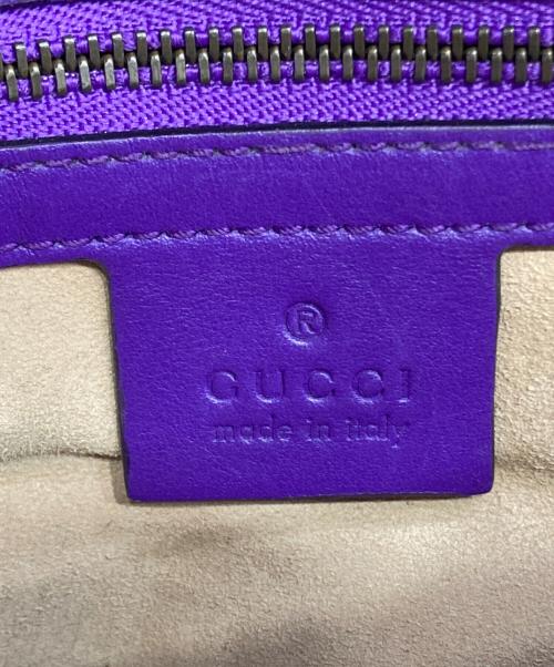 GUCCI（グッチ）GUCCI (グッチ) チェーンショルダーバッグ パープルの古着・服飾アイテム