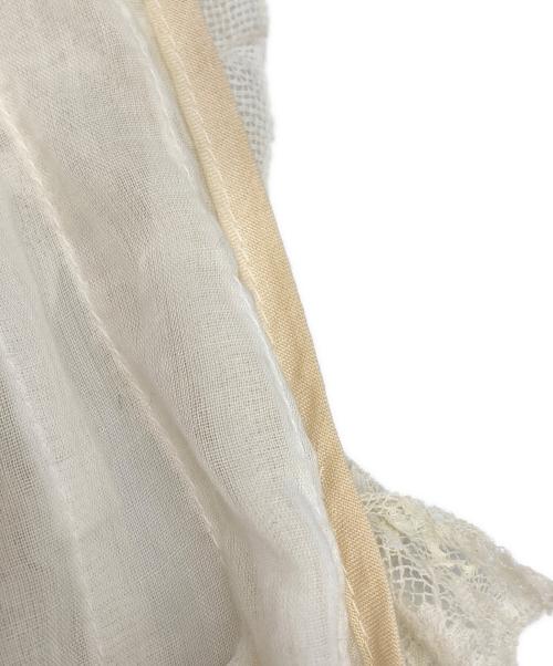 MIU MIU（ミュウミュウ）MIU MIU (ミュウミュウ) フリルレースワンピース アイボリー サイズ:40の古着・服飾アイテム