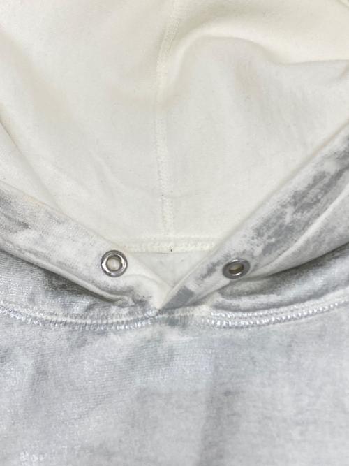 MM6 Maison Margiela（エムエムシックスメゾンマルジェラ）MM6 Maison Margiela (エムエムシックスメゾンマルジェラ) SUPREME (シュプリーム) Foil Box Logo Hooded Sweatshirt ホワイト×シルバー サイズ:Mの古着・服飾アイテム