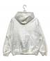 MM6 Maison Margiela (エムエムシックスメゾンマルジェラ) SUPREME (シュプリーム) Foil Box Logo Hooded Sweatshirt ホワイト×シルバー サイズ:M：35000円
