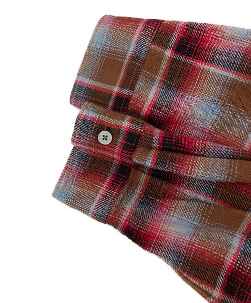 PENDLETON（ペンドルトン）PENDLETON (ペンドルトン) オープンカラーオンブレチェックシャツ レッド サイズ:Mの古着・服飾アイテム