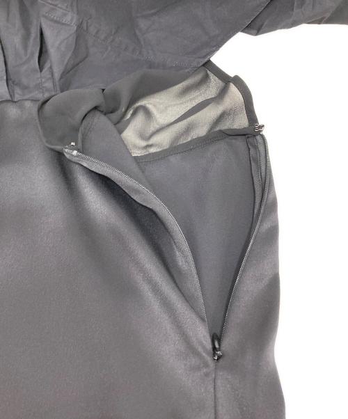 3.1 phillip lim（スリーワンフィリップリム）3.1 phillip lim (スリーワンフィリップリム) Draped Shirt Combo Slip Dress ブラック サイズ:2の古着・服飾アイテム