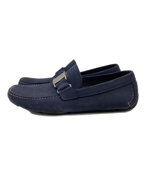 Salvatore Ferragamo（サルヴァトーレ フェラガモ）Salvatore Ferragamo (サルヴァトーレ フェラガモ) ドライビングシューズ ネイビー サイズ:7 1/2の古着・服飾アイテム