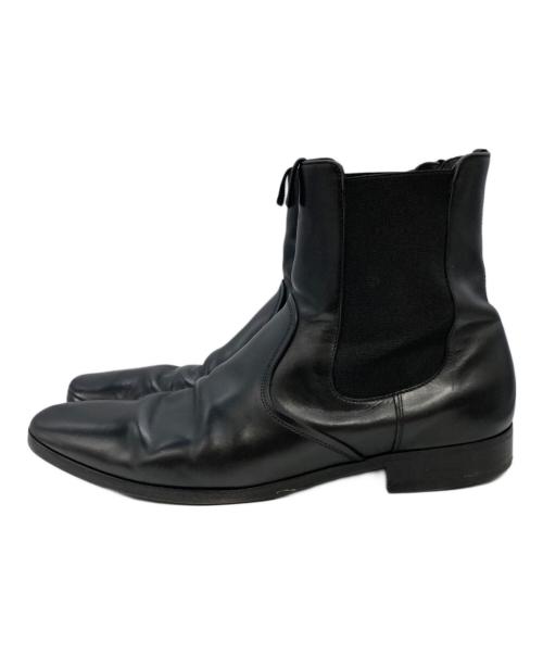 Salvatore Ferragamo（サルヴァトーレ フェラガモ）Salvatore Ferragamo (サルヴァトーレ フェラガモ) サイドゴアブーツ ブラック サイズ:9 1/2の古着・服飾アイテム