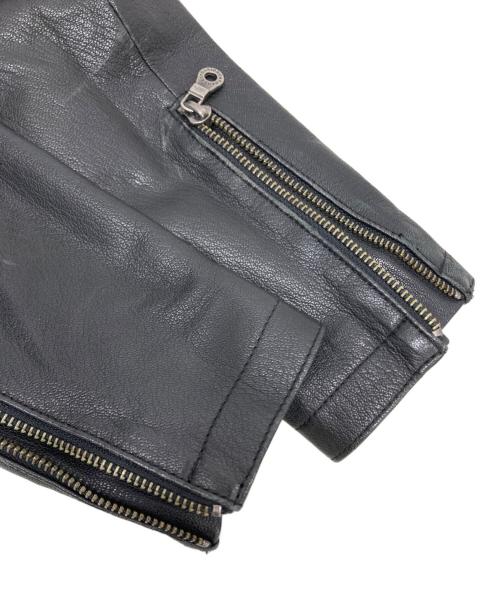 HARLEY-DAVIDSON（ハーレーダビッドソン）HARLEY-DAVIDSON (ハーレーダビッドソン) シングルライダースジャケット ブラック サイズ:Sの古着・服飾アイテム