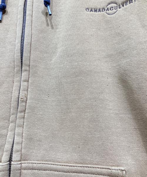 CarHartt（カーハート）CarHartt (カーハート) ジップパーカー ベージュ サイズ:XLの古着・服飾アイテム