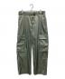08sircus（ゼロエイトサーカス）の古着「Satin belted cargo pants」｜グリーン