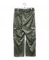 08sircus (ゼロエイトサーカス) Satin belted cargo pants グリーン サイズ:5：14000円