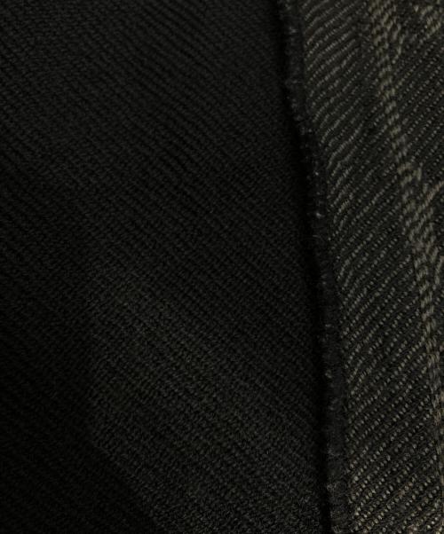 GUCCI（グッチ）GUCCI (グッチ) GG柄ウールフリンジマフラー ブラックの古着・服飾アイテム