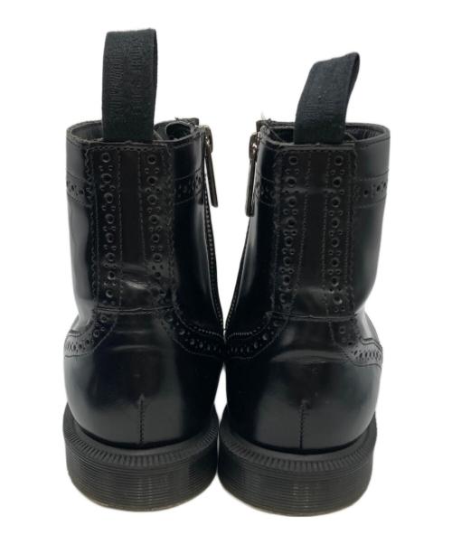 Dr.Martens（ドクターマーチン）Dr.Martens (ドクターマーチン) DELPHINE ウイングチップブーツ ブラック サイズ:7の古着・服飾アイテム