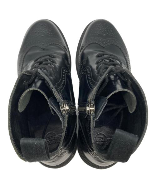 Dr.Martens（ドクターマーチン）Dr.Martens (ドクターマーチン) DELPHINE ウイングチップブーツ ブラック サイズ:7の古着・服飾アイテム