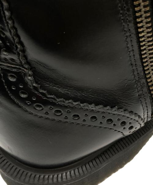 Dr.Martens（ドクターマーチン）Dr.Martens (ドクターマーチン) DELPHINE ウイングチップブーツ ブラック サイズ:7の古着・服飾アイテム
