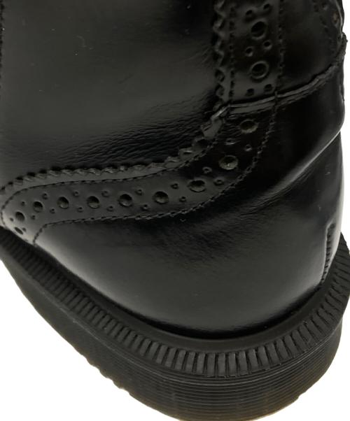 Dr.Martens（ドクターマーチン）Dr.Martens (ドクターマーチン) DELPHINE ウイングチップブーツ ブラック サイズ:7の古着・服飾アイテム