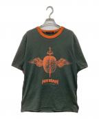 UNDERCOVERアンダーカバー）の古着「MATBRAIN Tシャツ」｜オリーブ