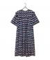 sara mallika (サラマリカ) zoharu vintage Cotton Twill Big Collar Dress ブルー×ブラウン サイズ:不明：20000円