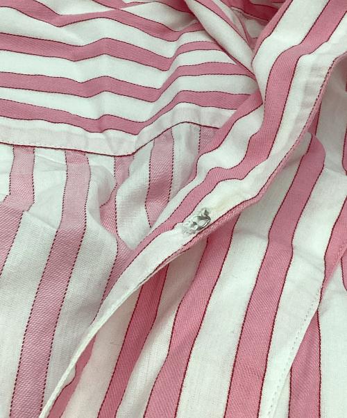 ne quittez pas（ヌキテパ）ne quittez pas (ヌキテパ) Poplin Stripe Big Shirts Dress ピンク×ホワイト サイズ:不明の古着・服飾アイテム
