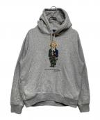 POLO RALPH LAURENポロ・ラルフローレン）の古着「ポロベアプリントパーカー 42269512」｜グレー