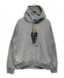 POLO RALPH LAUREN（ポロ・ラルフローレン）の古着「ポロベアプリントパーカー 42269512」｜グレー