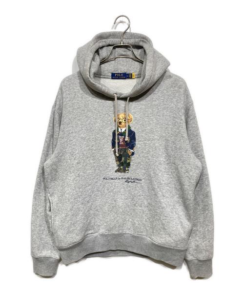 POLO RALPH LAUREN（ポロ・ラルフローレン）POLO RALPH LAUREN (ポロ・ラルフローレン) ポロベアプリントパーカー 42269512 グレー サイズ:Lの古着・服飾アイテム