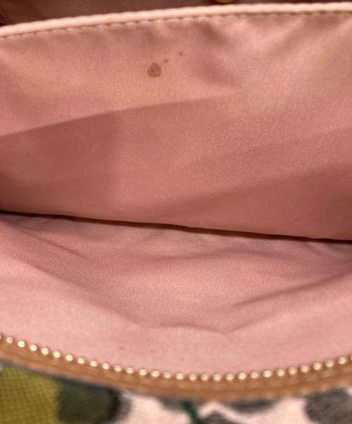 Kate Spade（ケイトスペード）Kate Spade (ケイトスペード) スペードフラワージャカードマーケットチェリーミディアムトート ベージュの古着・服飾アイテム