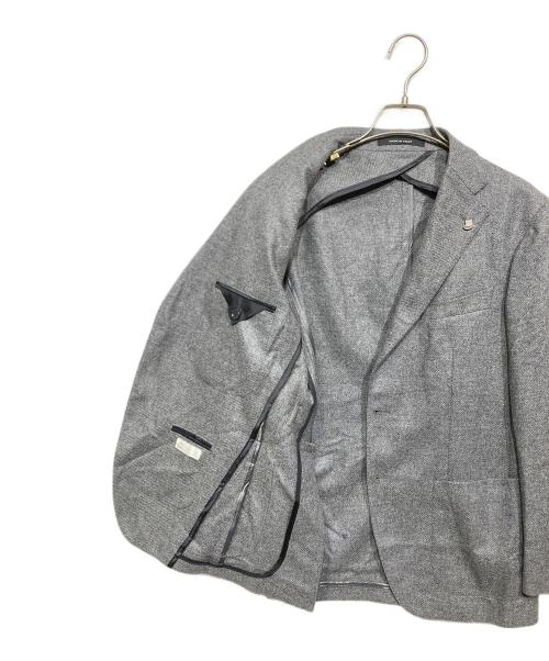 TAGLIATORE（タリアトーレ）TAGLIATORE (タリアトーレ) ウールカシミヤ テーラードジャケット グレー サイズ:46/Rの古着・服飾アイテム