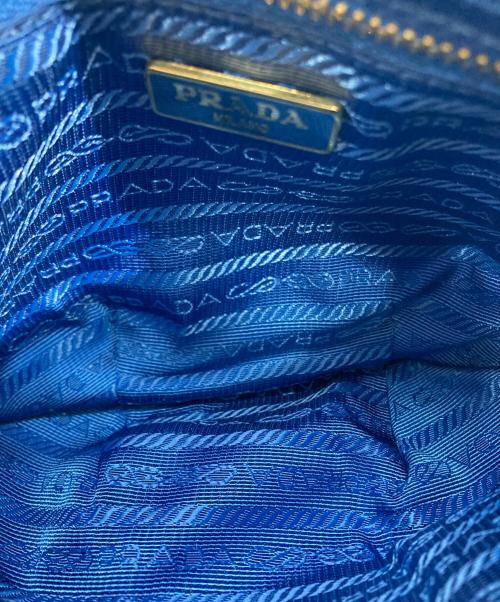 PRADA（プラダ）PRADA (プラダ) ナイロンポーチ ブルーの古着・服飾アイテム