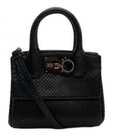 Salvatore Ferragamo（サルヴァトーレ フェラガモ）の古着「スタジオ マイクロ」｜ブラック