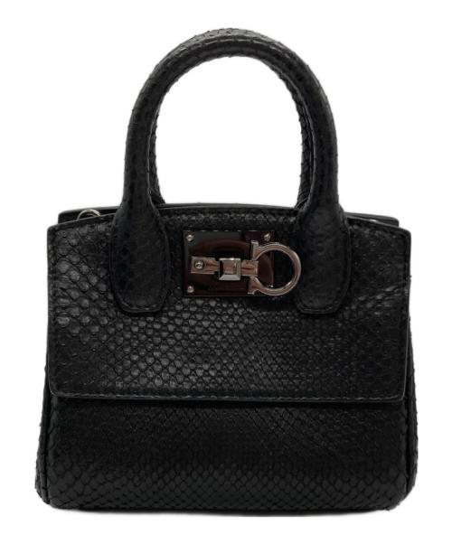Salvatore Ferragamo（サルヴァトーレ フェラガモ）Salvatore Ferragamo (サルヴァトーレ フェラガモ) スタジオ マイクロ ブラックの古着・服飾アイテム